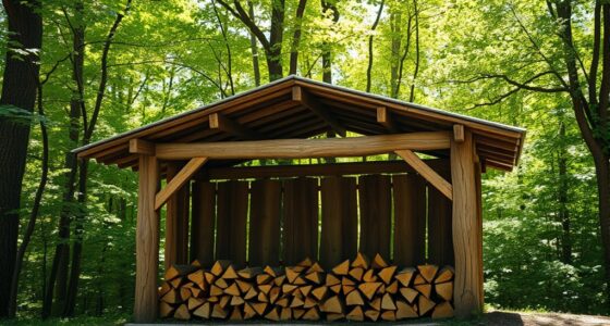 build a firewood lean to