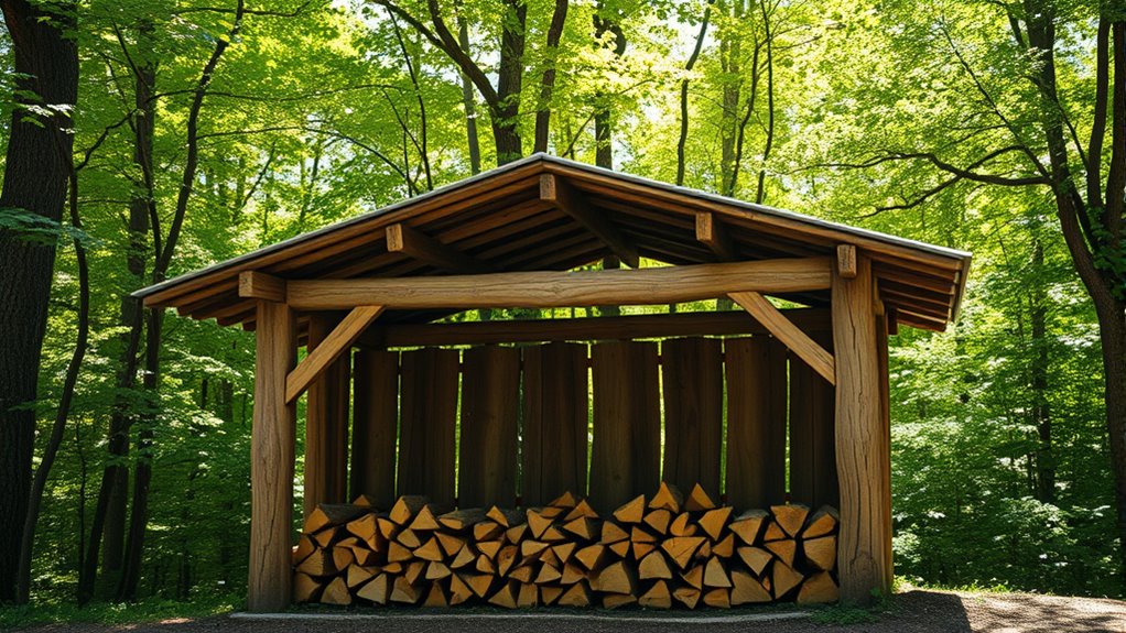 build a firewood lean to