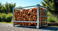 build firewood cage safely