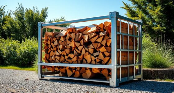 build firewood cage safely