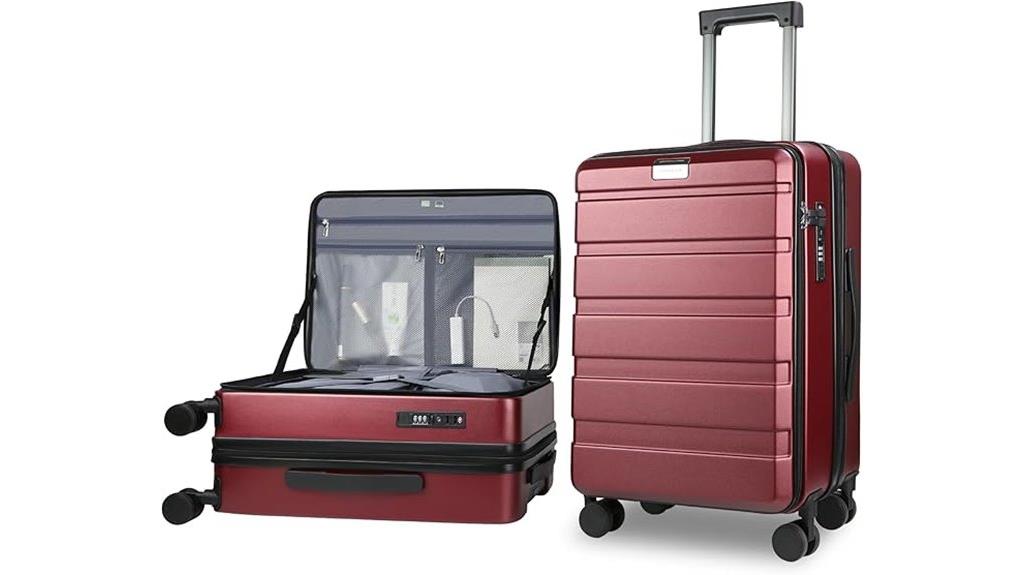 carry on spinner tsa lock