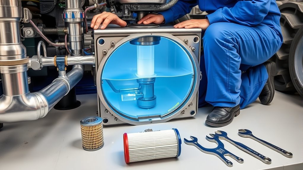 change hydraulic oil filter