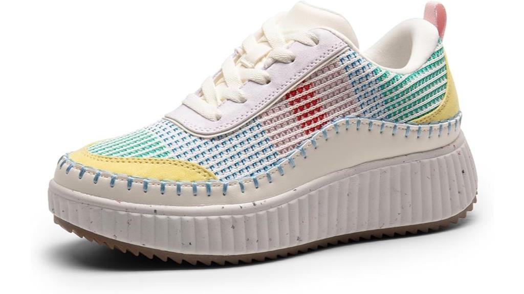 chunky tweed casual sneakers