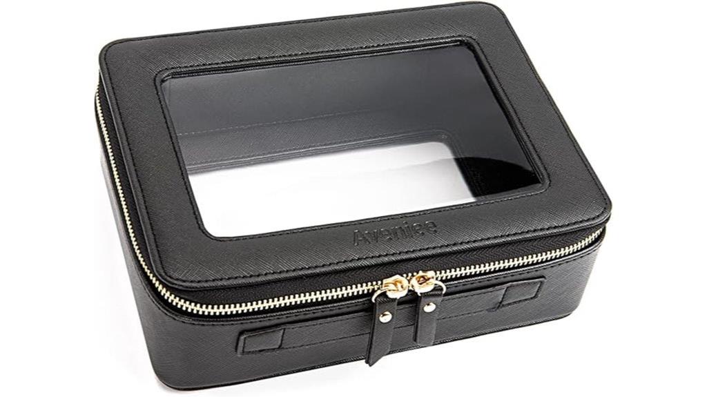 clear zipper makeup bag