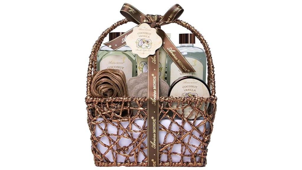 coconut vanilla bath gift