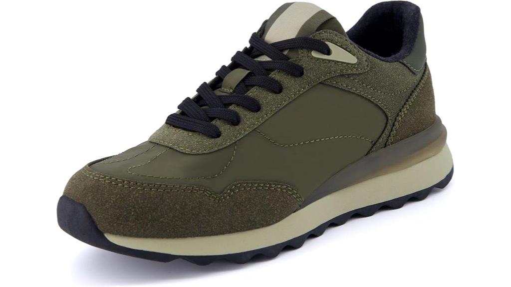 comfortable nylon lace up sneakers