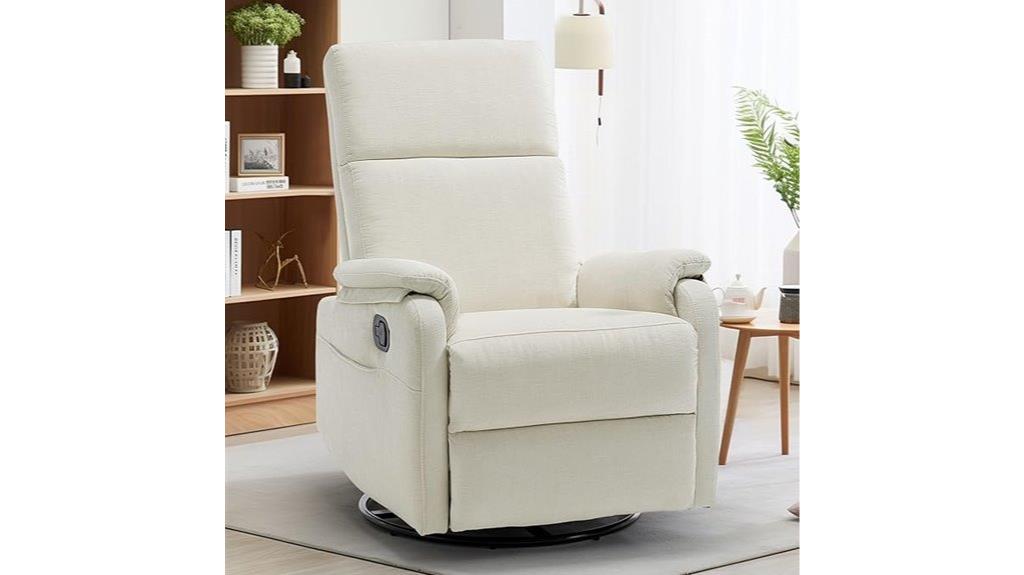 comfortable swivel recliner chair
