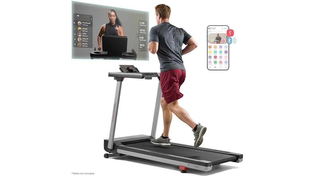 compact folding treadmill with incline