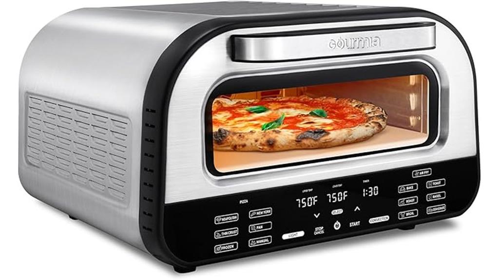 compact pizza oven fryer