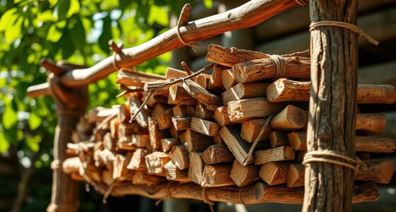 construct a kindling drying rack
