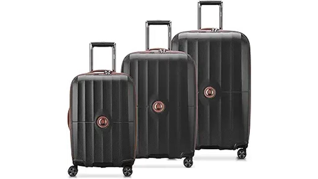 deluxe hard shell luggage