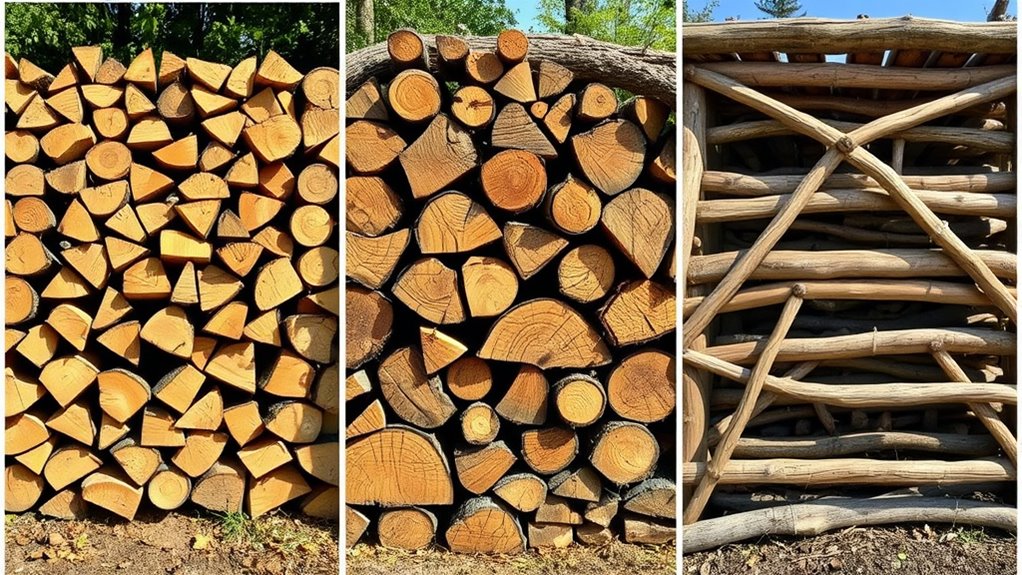 different stacking configurations