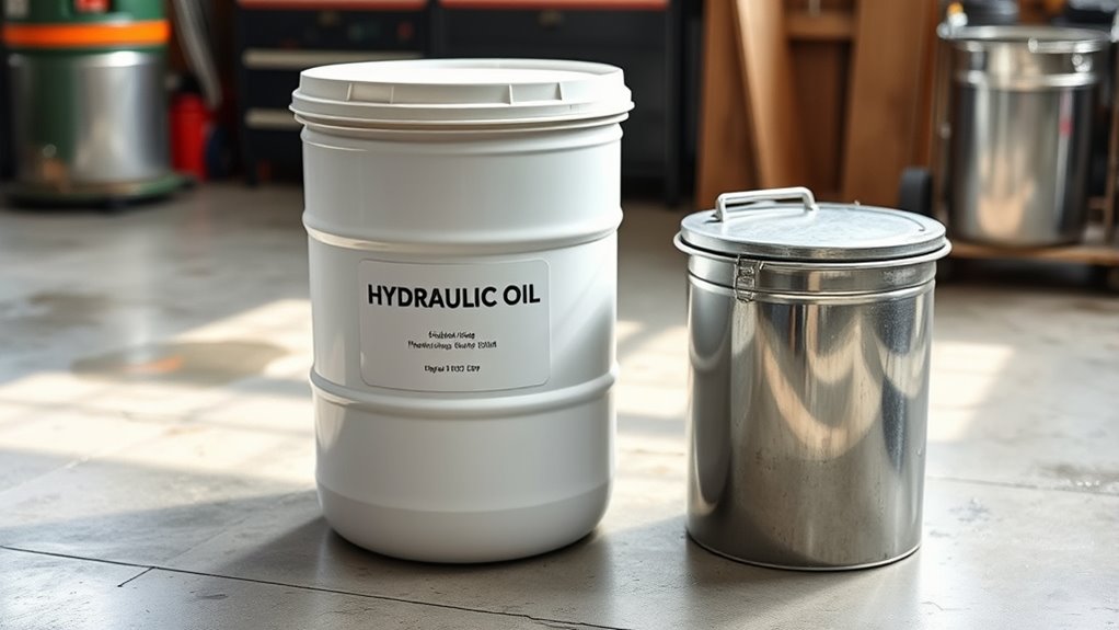 dispose hydraulic oil safely