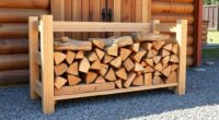 diy 2x4 firewood storage