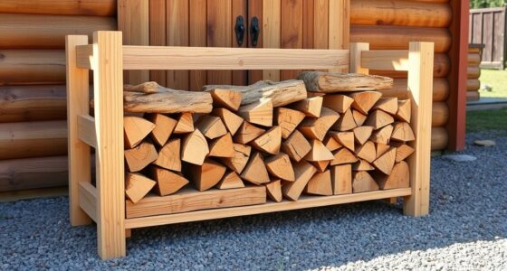 diy 2x4 firewood storage