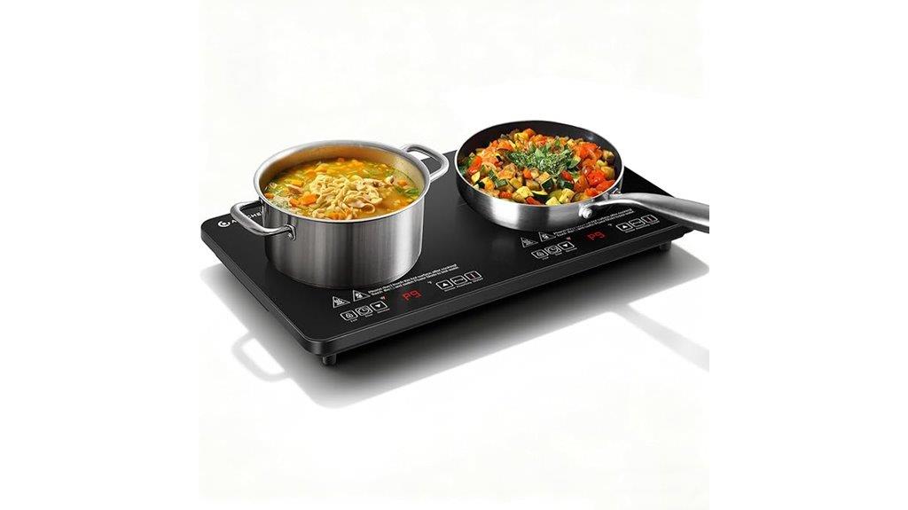 double burner induction cooktop