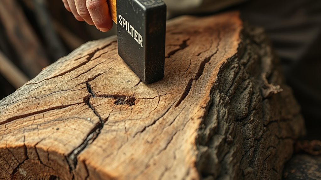 dry wood splits easier