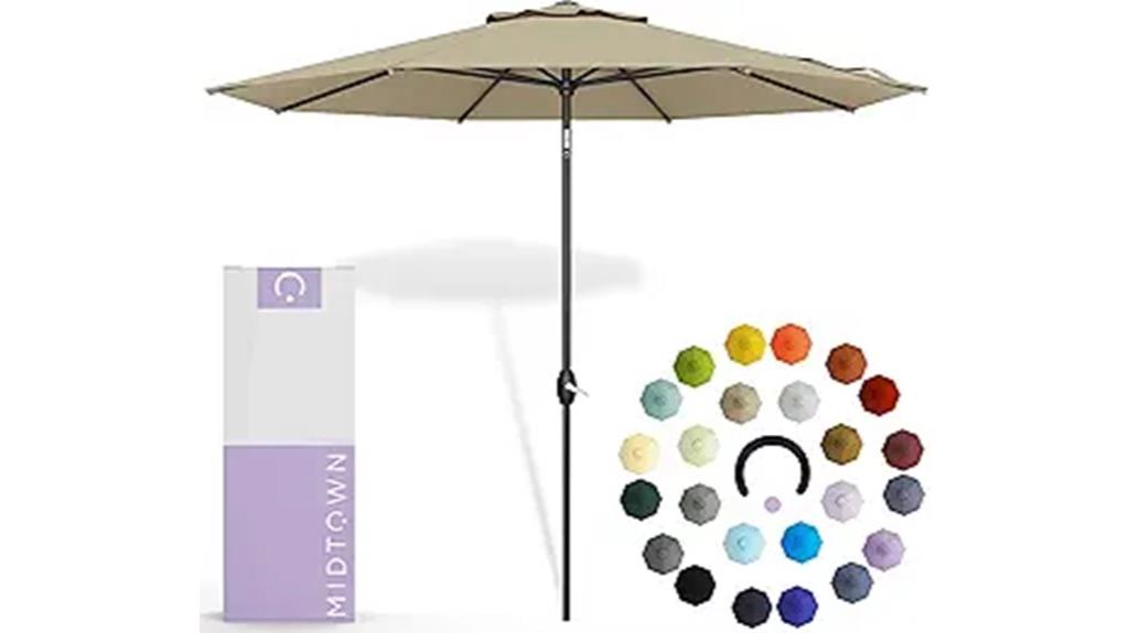 durable midtown auto tilt umbrella