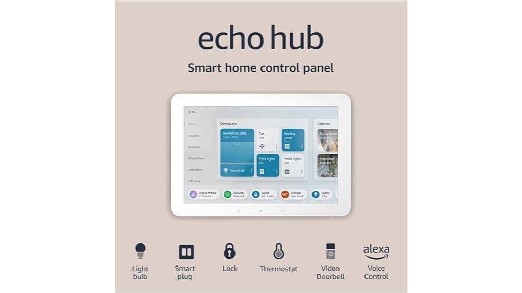 echo hub with alexa
