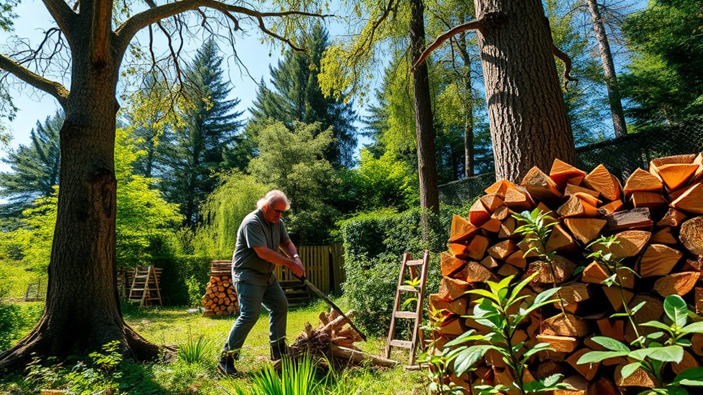 eco friendly backyard woodlot management