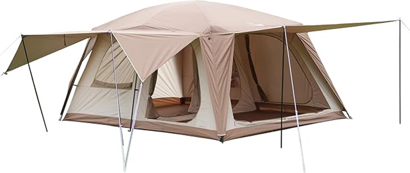 eight person multi room tent