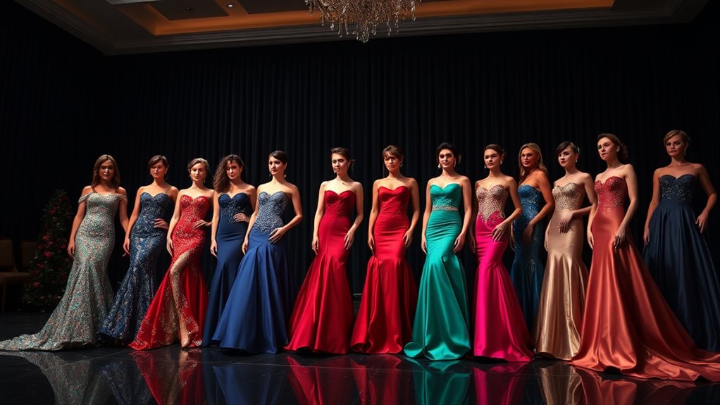 elegant designer evening gowns