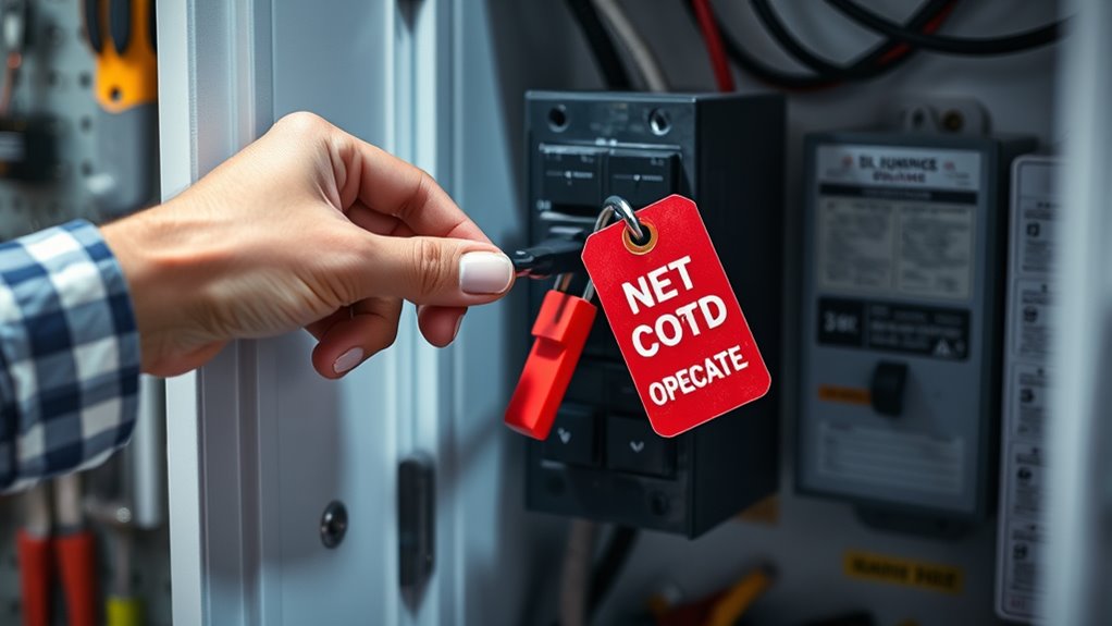 ensure appliance power is off