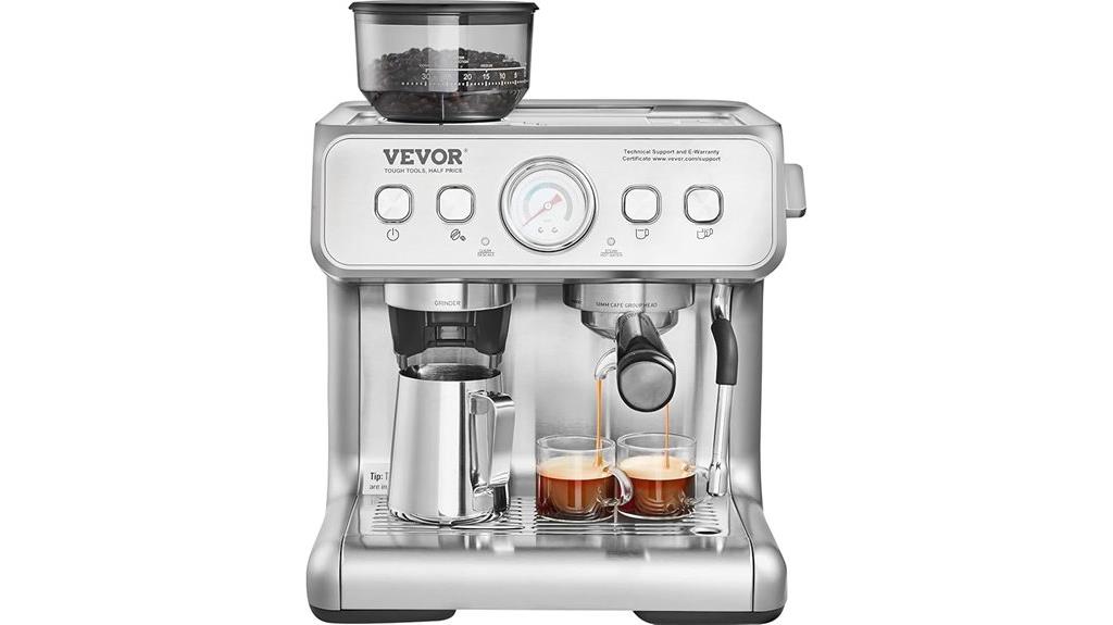 espresso machine with grinder