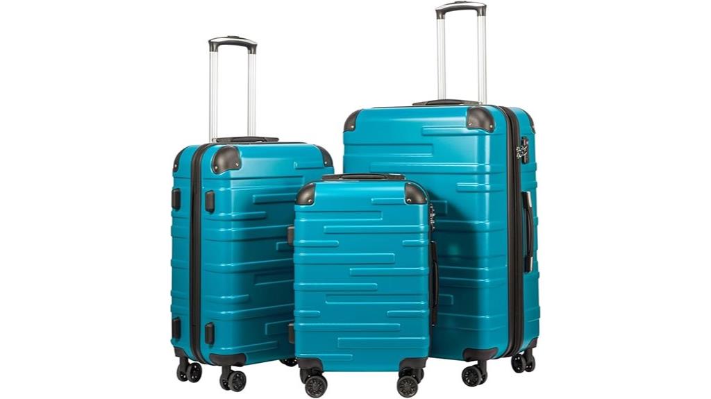 expandable tsa lock luggage