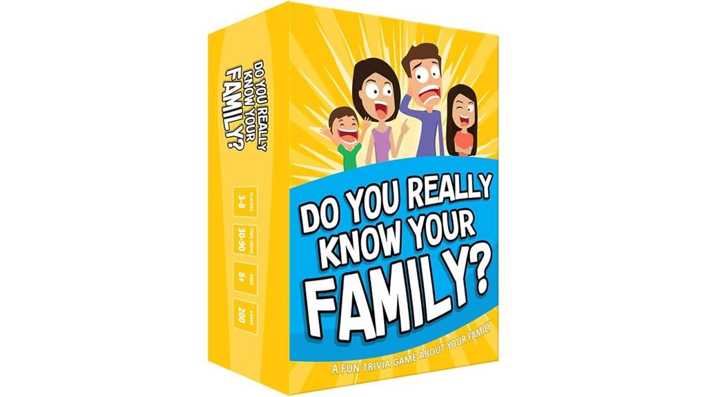 family quiz with conversation challenges