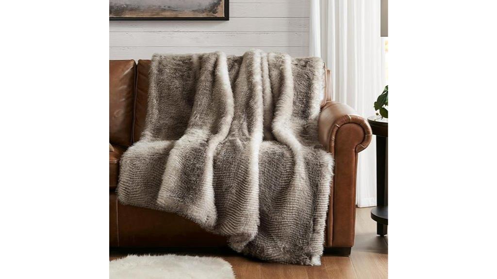 faux fur throw blanket