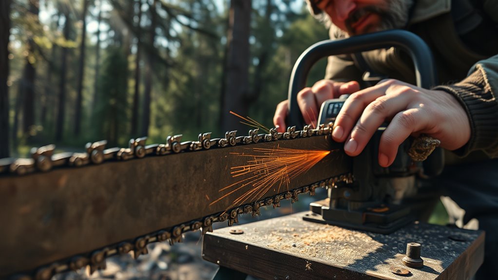 field chain sharpening safety