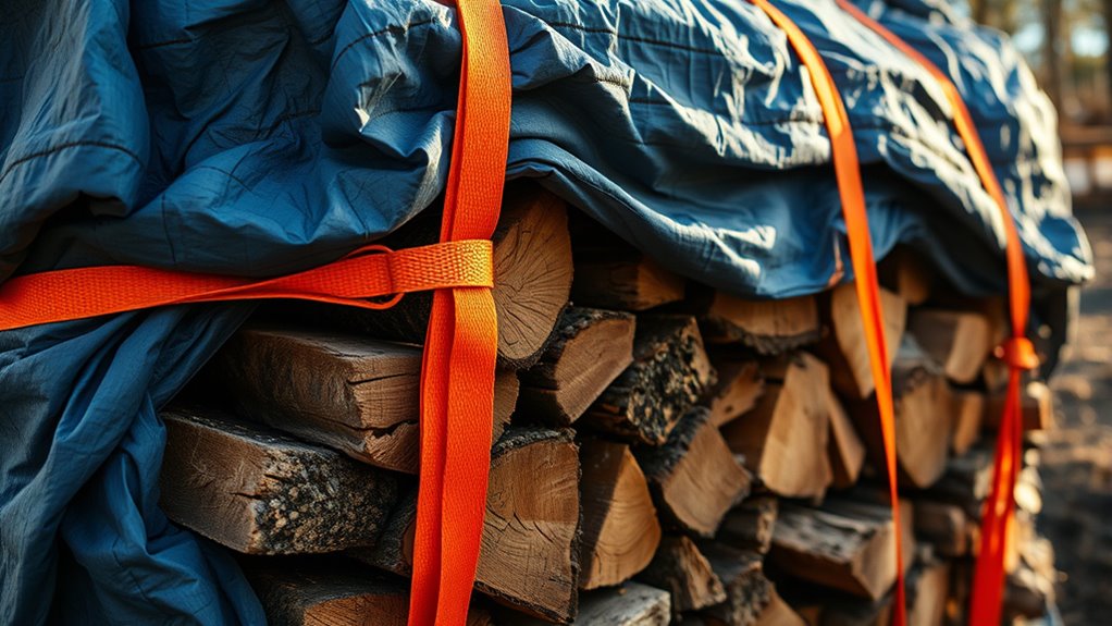 firewood tarp cover design