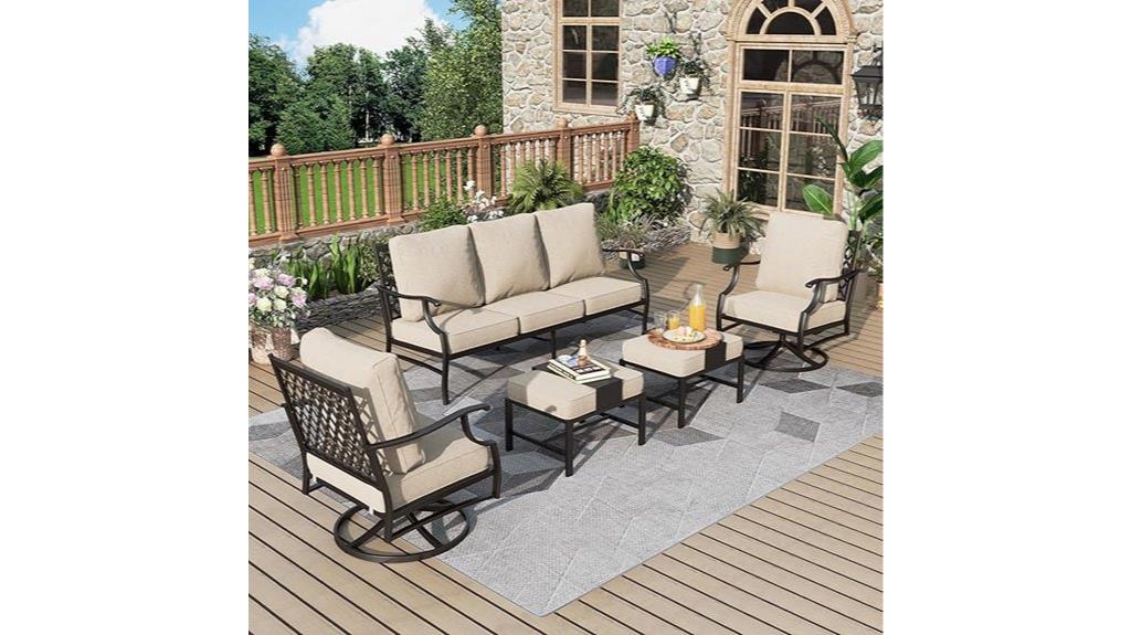 five piece patio furniture
