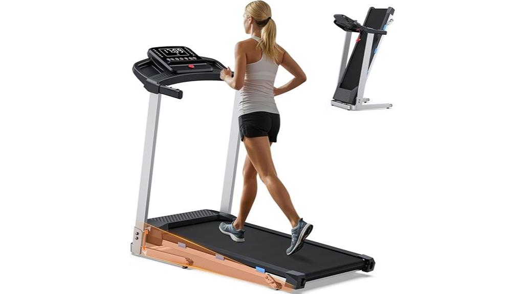 foldable incline treadmill quiet