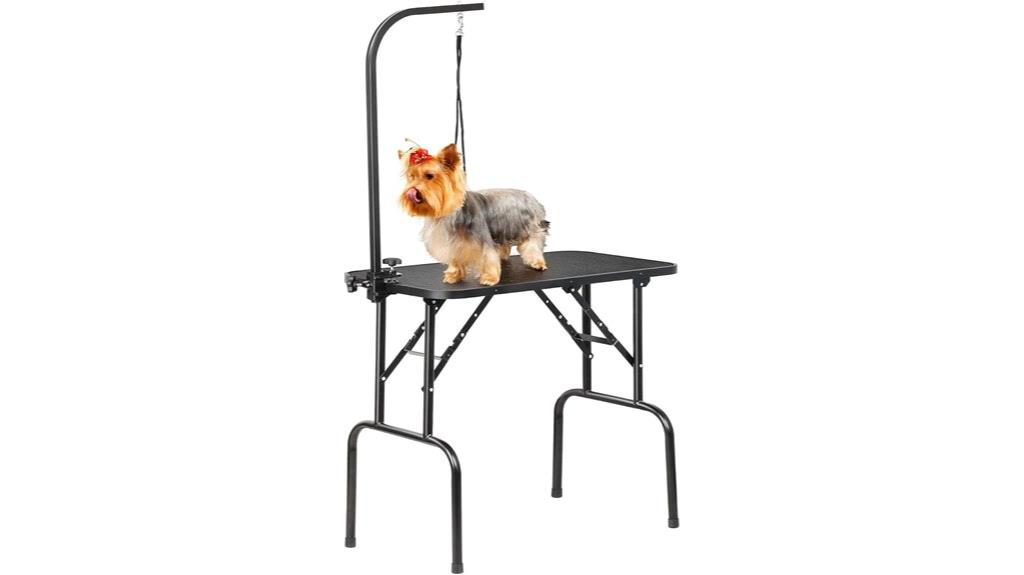foldable pet grooming table