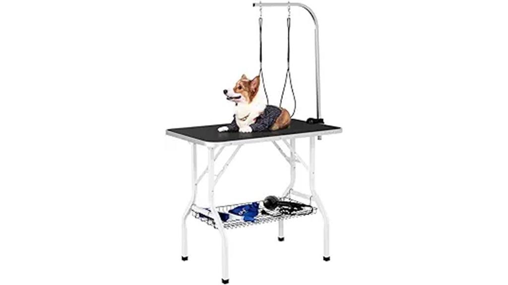foldable pet grooming table