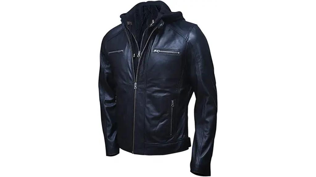 genuine lambskin motorcycle jacket