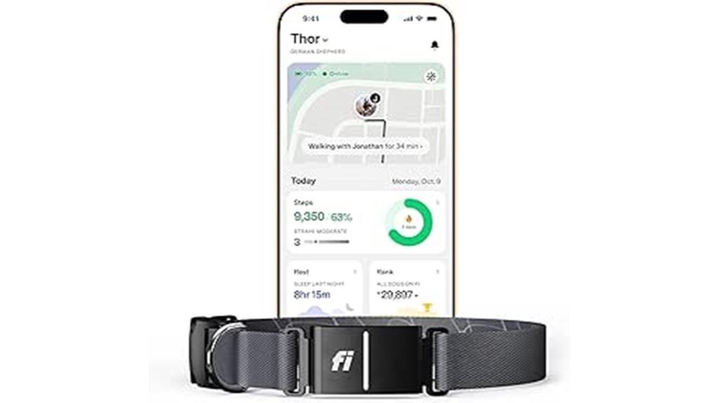 gps dog collar with health