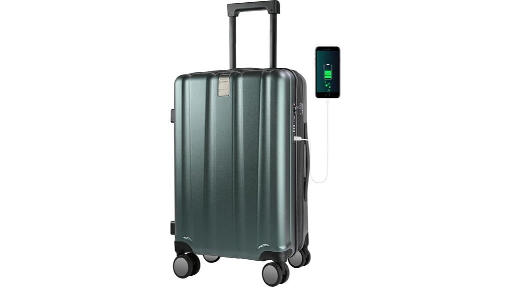 hardside spinner tsa lock