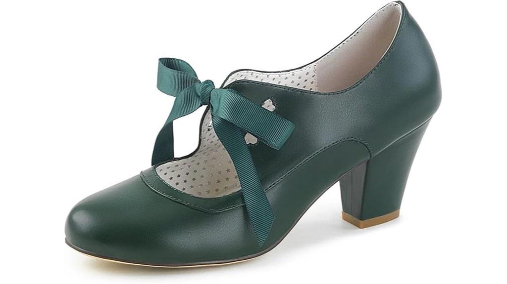 heart hollow block heels