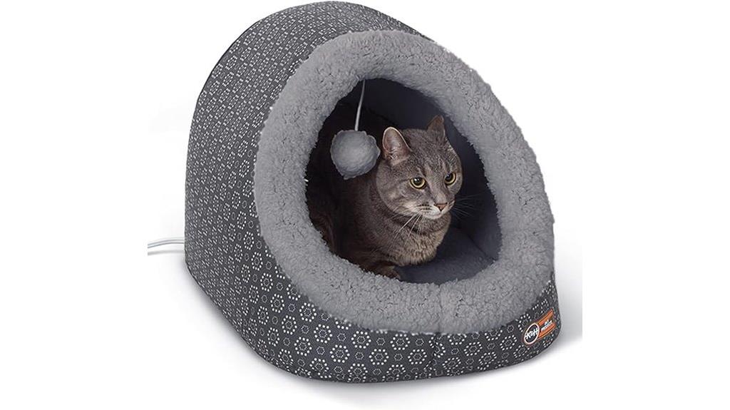 heated large cat bed