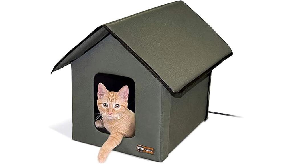 heated outdoor cat house