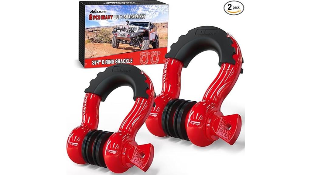 heavy duty d ring shackles