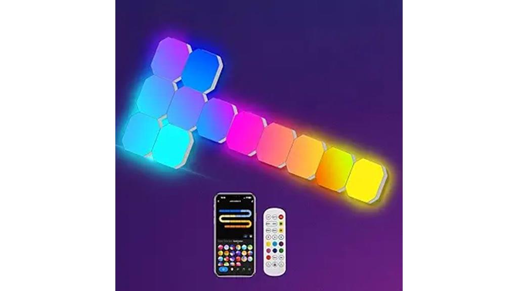 hexagon rgb wall panels