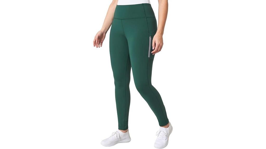 high waist zip leggings