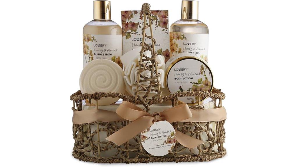honey almond spa set