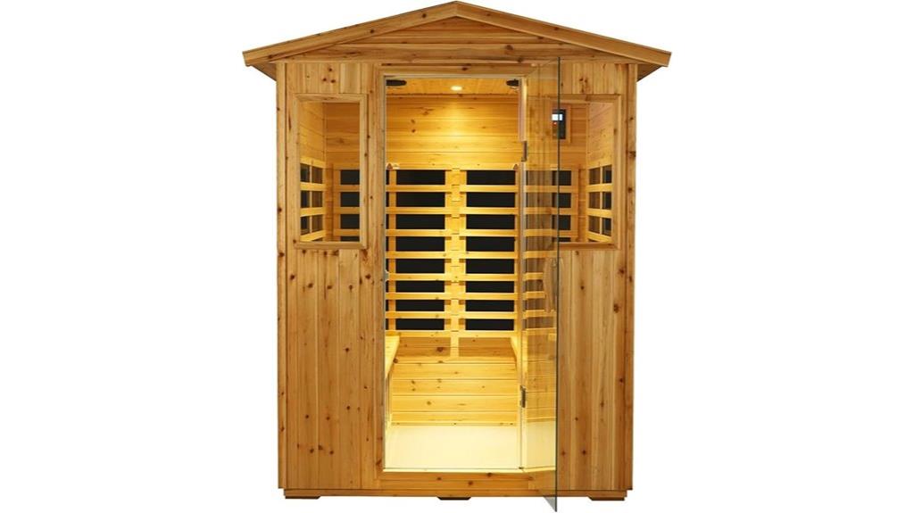 infrared bluetooth outdoor sauna