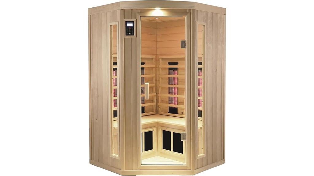 infrared sauna with speakers
