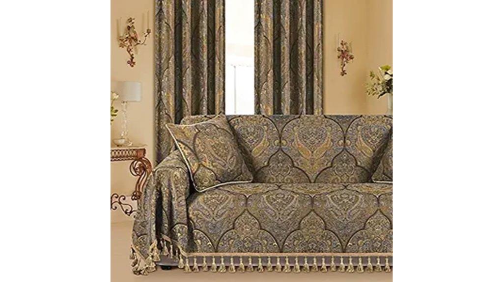 jacquard sofa cover set